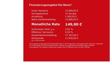 Kia Stonic 14.644 km 15.889 &euro; Weimar 99425